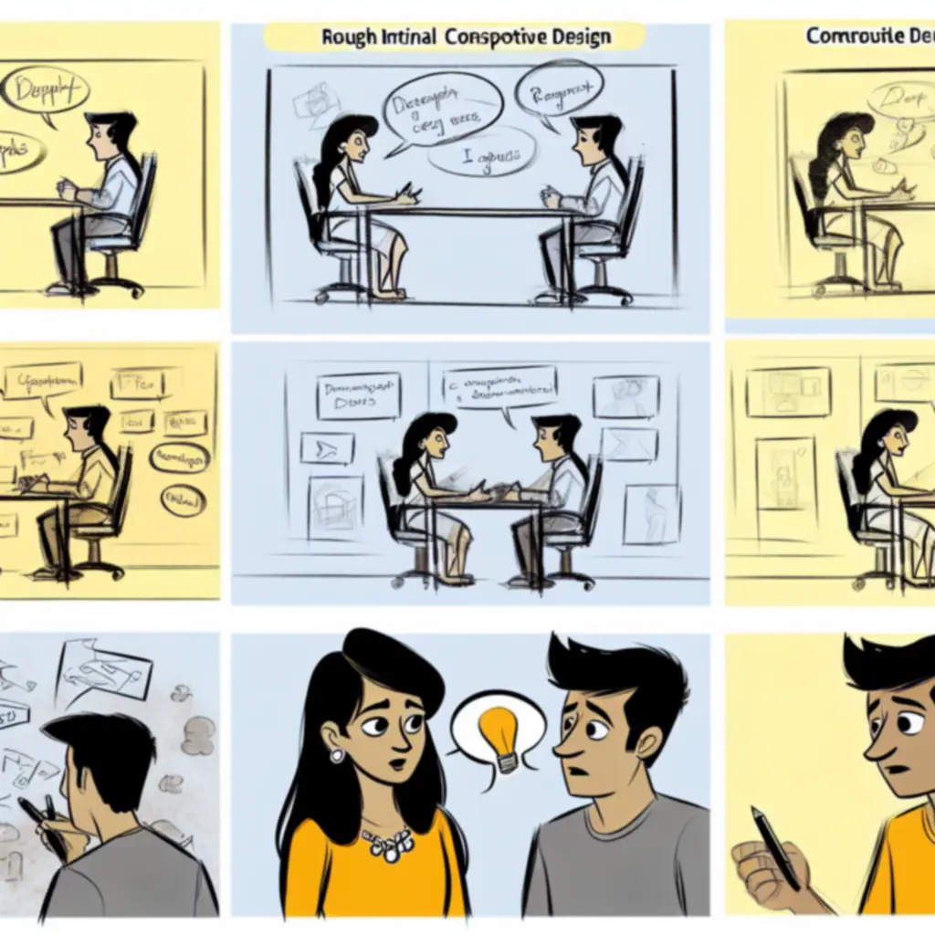 Visualisatie van het interieurdesignproces